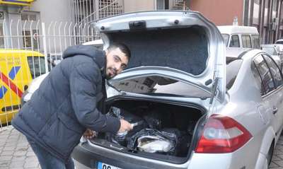 Kırıkkale'de otomobilde 40 kilo esrar ele geçirildi