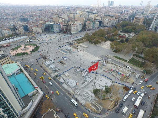 Taksim Meydanı düzenlemesinde sona yaklaşılıyor