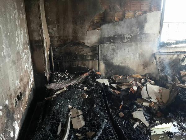 Tarsus'ta apartmanda yangın paniği