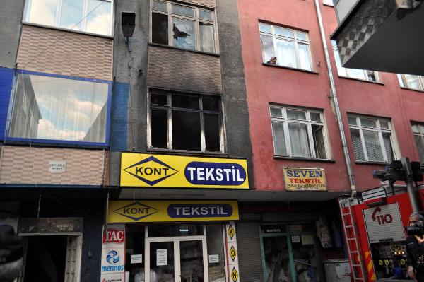 Kayseri'de Suriyeli ailenin kaldığı dairede yangın çıktı