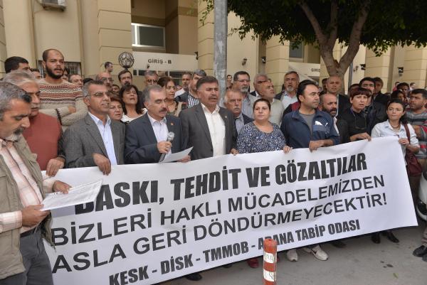 Adana'da sendikacı ve siyasi parti temsilcilerine gözaltı (3)