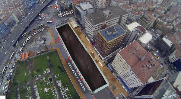 Kabataş-Beşiktaş-Mecidiyeköy-Mahmutbey metro hattının Mecidiyeköy İstasyonunda 2. etap başlıyor
