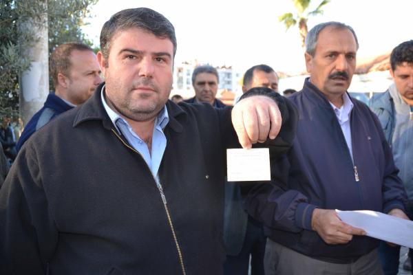 Ortaca Terminali'nde minibüsçü eylemi