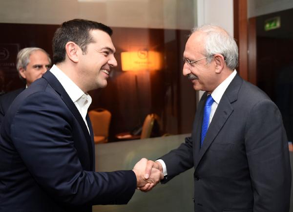 Kılıçdaroğlu, Yunanistan Başbakanı Çipras'la görüştü