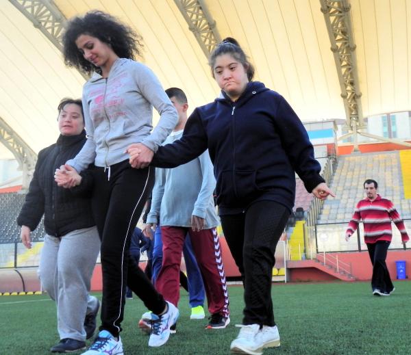 Engelliler de spor yaptı