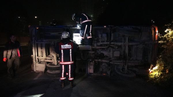 Kağıthene'de kaygan yol kazası:1 yaralı