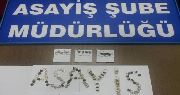 Amasya’da kuyumculara sahte altın satan şüpheli yakalandı