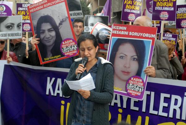 Kadın cinayetlerinde ceza indirimi olmaması içini yürüdüler