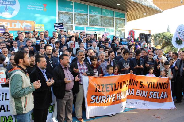 Kahramanmaraş'ta Türkmenlere yönelik saldırılara tepki