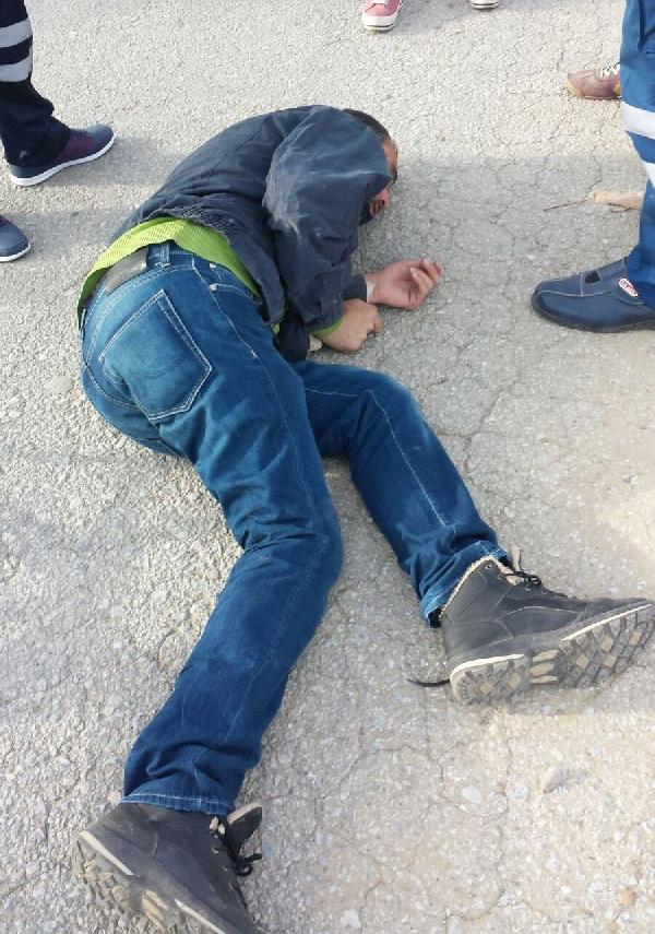 Bisiklet kullanırken uyuşturucu krizine girdi