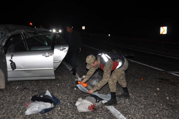 Adıyaman’da otomobil devrildi: 1 ölü, 4 yaralı