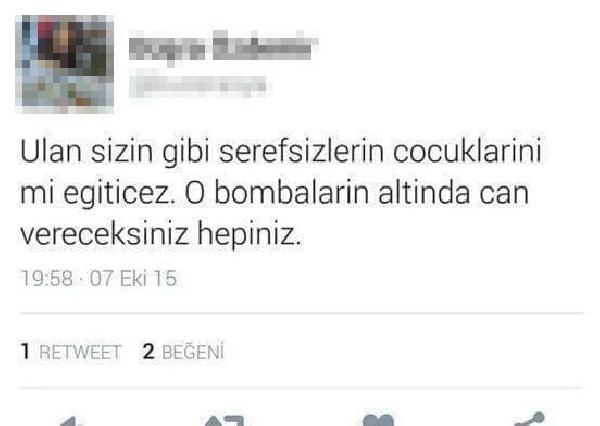 Öğretmen, attığı tweet nedeniyle açığa alındı