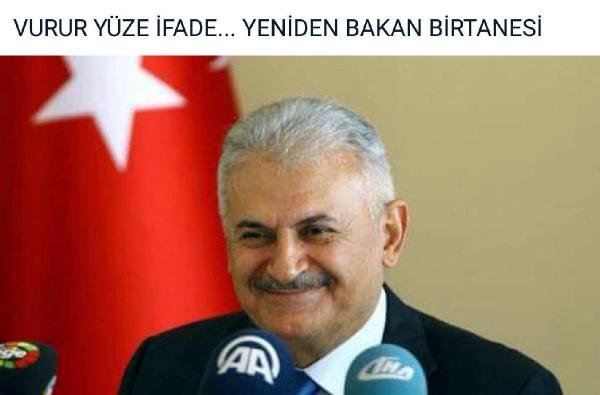 Yıldırım'ın bakanlığına ilişkin tweet'lerden: Yüze vurur ifadesi yeniden bakan bitanesi