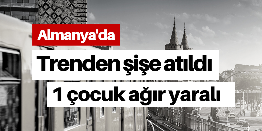 Trenden atılan şişe faciaya neden oldu