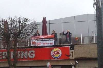 Bursa’da SDP’lerden Burger King protestosu