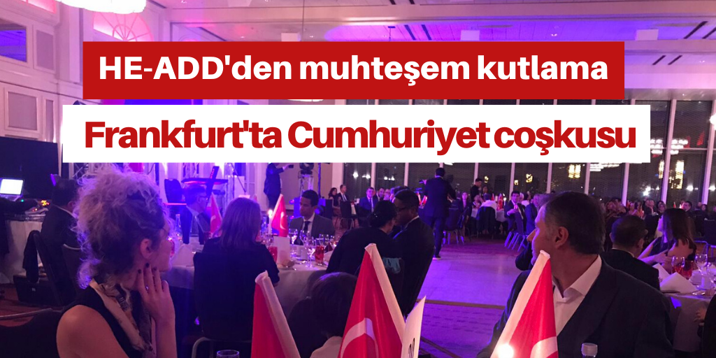 Frankfurt'ta Cumhuriyet coşkusu