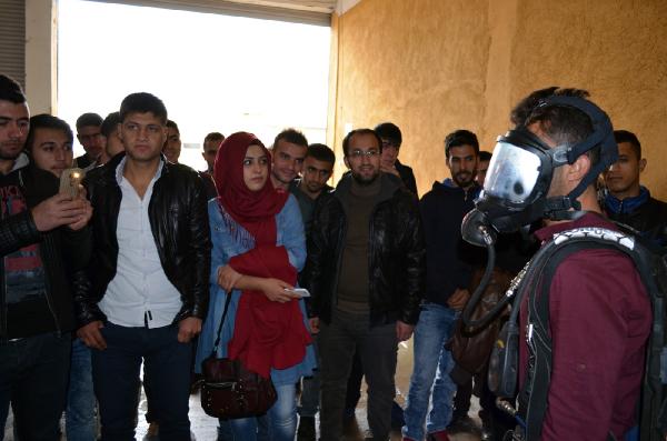 Adilcevaz'da yüksekokul öğrencilerine yangın eğitim