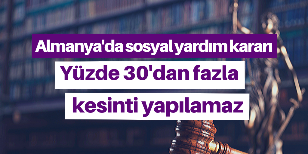 Sosyal yardımı kesmek anayasaya aykırı