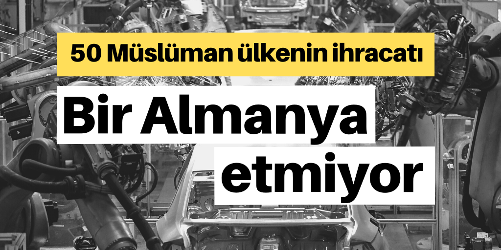 '50 Müslüman ülkenin toplam ihracatı Almanya'ya yetişemiyor'