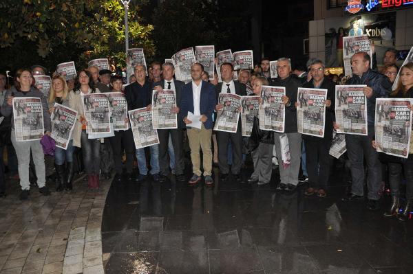 Can Dündar ve Erdem Gül'ün tutuklanmasına Manisa'dan tepki