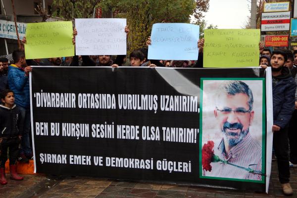 Tahir Elçi'nin öldürülmesi Şırnak ve Cizre'de protesto edildi