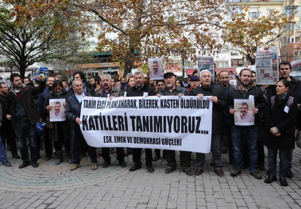 Eskişehir'de Tahir Elçi eylemi