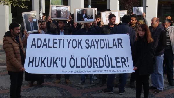 Edirne’de Tahir Elçi eylemi