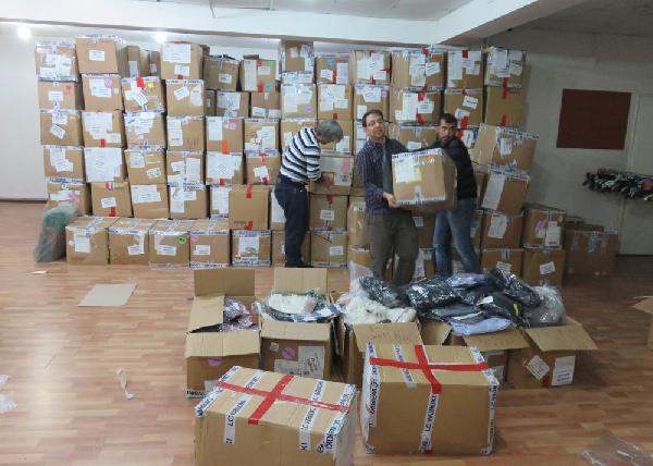 İstanbul'dan Midyatlı öğrencilere 5 TIR dolusu kışlık giysi