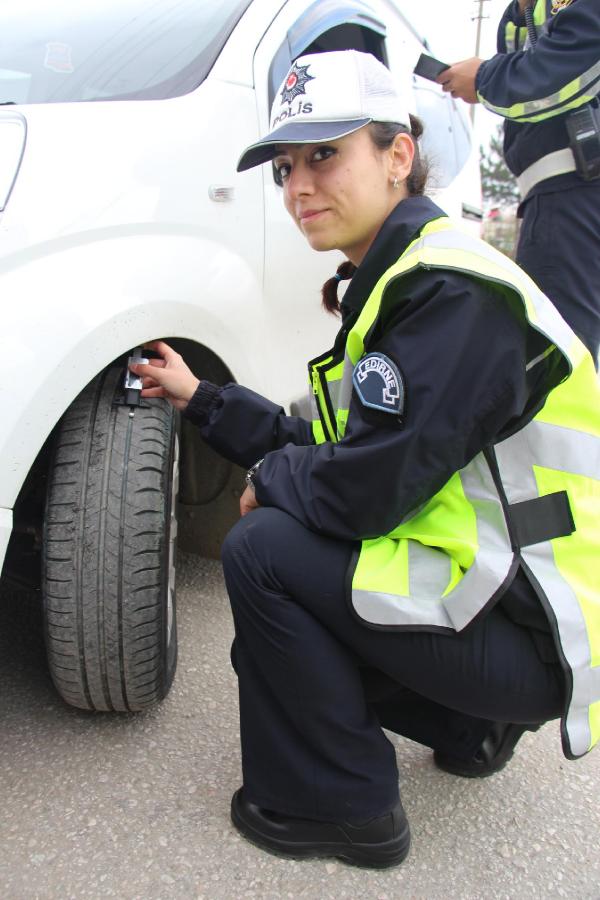 Edirne’de kış lastiği uygulaması