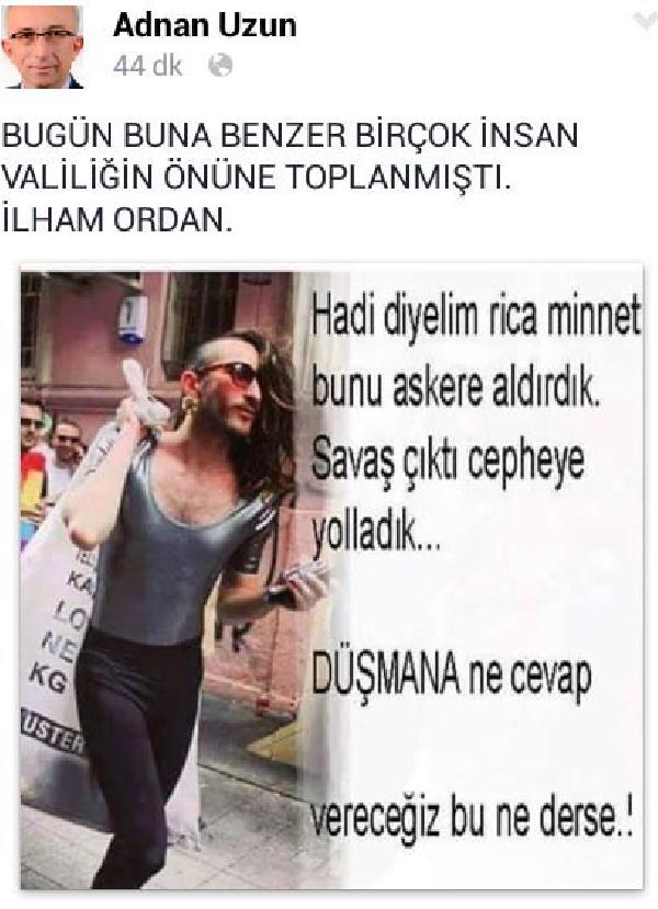Kadın kıyafetli erkek fotoğrafıyla hakarete para cezası