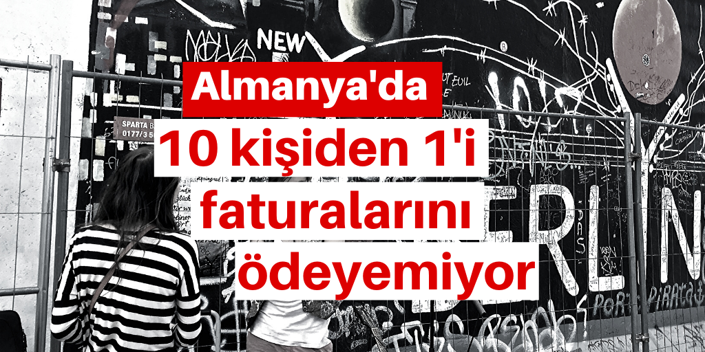 10 kişiden 1'i faturalarını ödeyemiyor