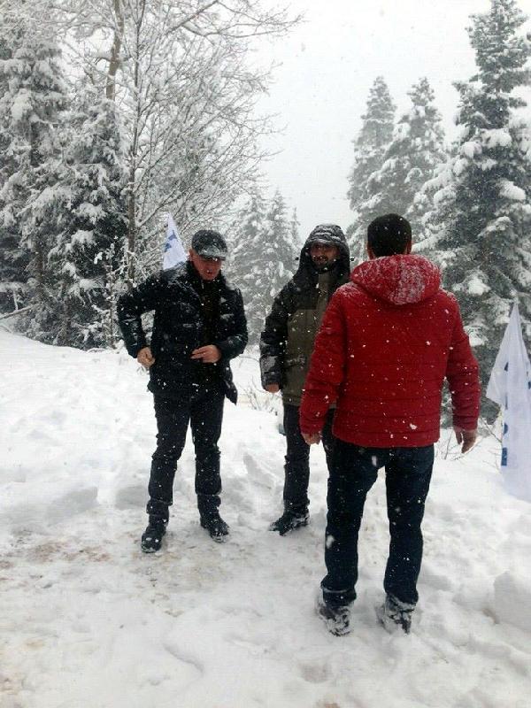 Cerattepe’de kara rağmen nöbet devam ediyor