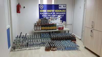 Edirne’de kaçak sigara ve içki operasyonu