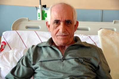 Ayakları donan köy korucusu hastanede tedaviye alındı