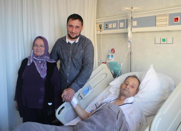 Emekli işçi, oğlunun ısrarıyla 'içindeki bombadan' kurtuldu