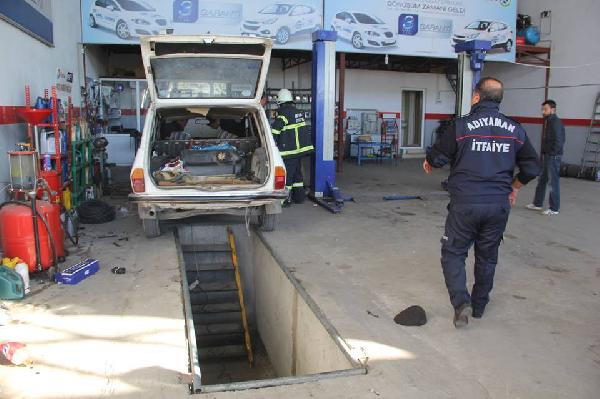 Adıyaman’da otomobilin LPG tankı alev aldı: 3 yaralı