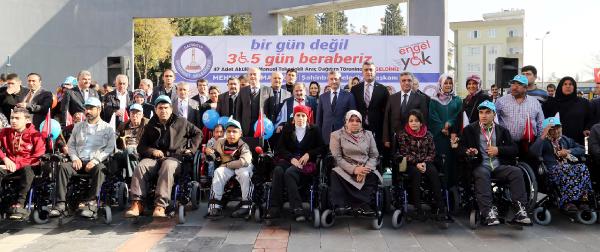 Gaziantep'te 47 engelliye tekerlekli ve akülü sandalye