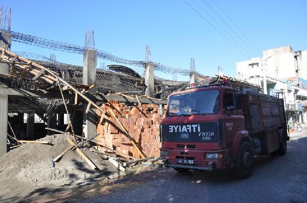 Kahta'da inşaat çöktü: 1 işçi yaralı