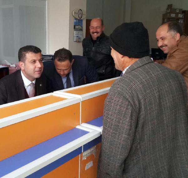 Başkan su tahsilatı yaptı