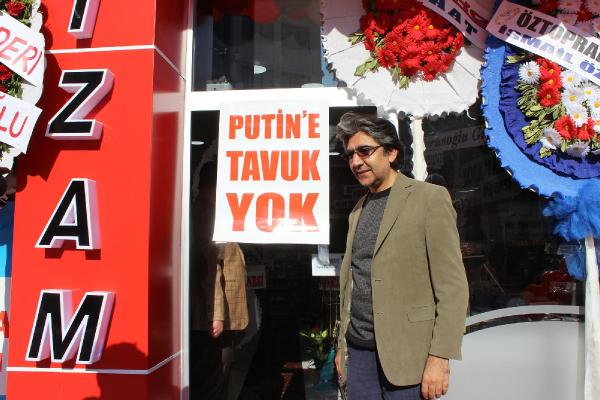Karaman'da şarküteride 'Putin'e tavuk yok'