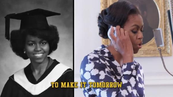 Michelle Obama rap şarkısı seslendirdi