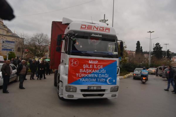 Şile'den Türkmenlere yardım TIR'ı....
