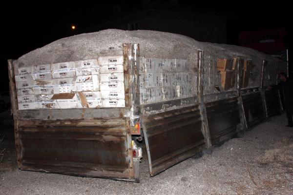 Kayseri’de 365 bin paket kaçak sigara ele geçirildi