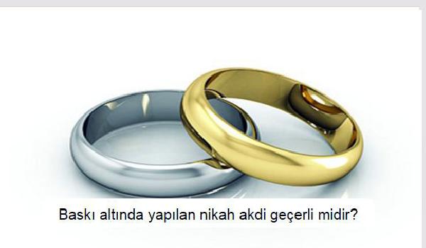 Diyanet'ten ‘Baskı altında yapılan nikah akdi geçerli midir?’ sorusuna yanıt