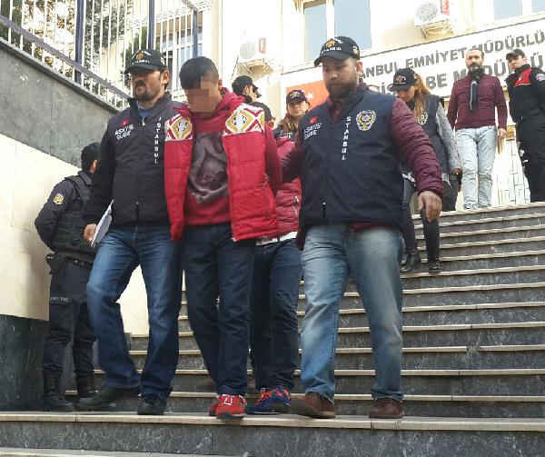 Okmeydanı gaspçıları adliyeye sevk edildi