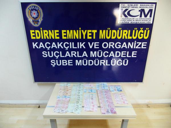 Edirne’de sahte para operasyonu: 2 tutuklama