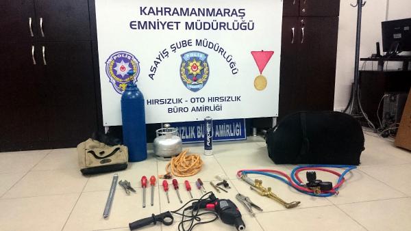 Kahramanmaraş'ta hırsızlık şüphelisi 2 kişi gözaltına alındı