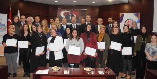 Gaziantep'te girişimci kadınlara sertifika