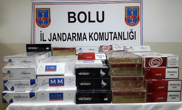 Yolcu otobüsünde 2 bin 970 kaçak sigara