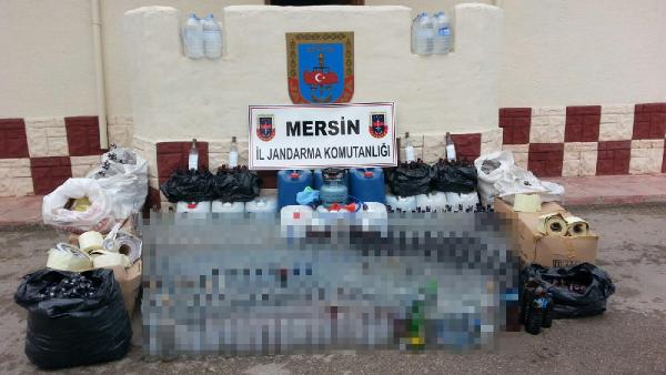 Mersin'de sahte içki operasyonu: 3 gözaltı
